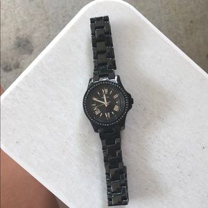 Black Fossil watch